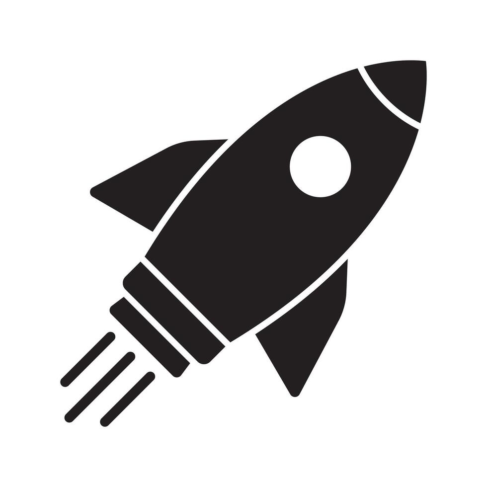 Rocket icon. Flying rocket icon. vector