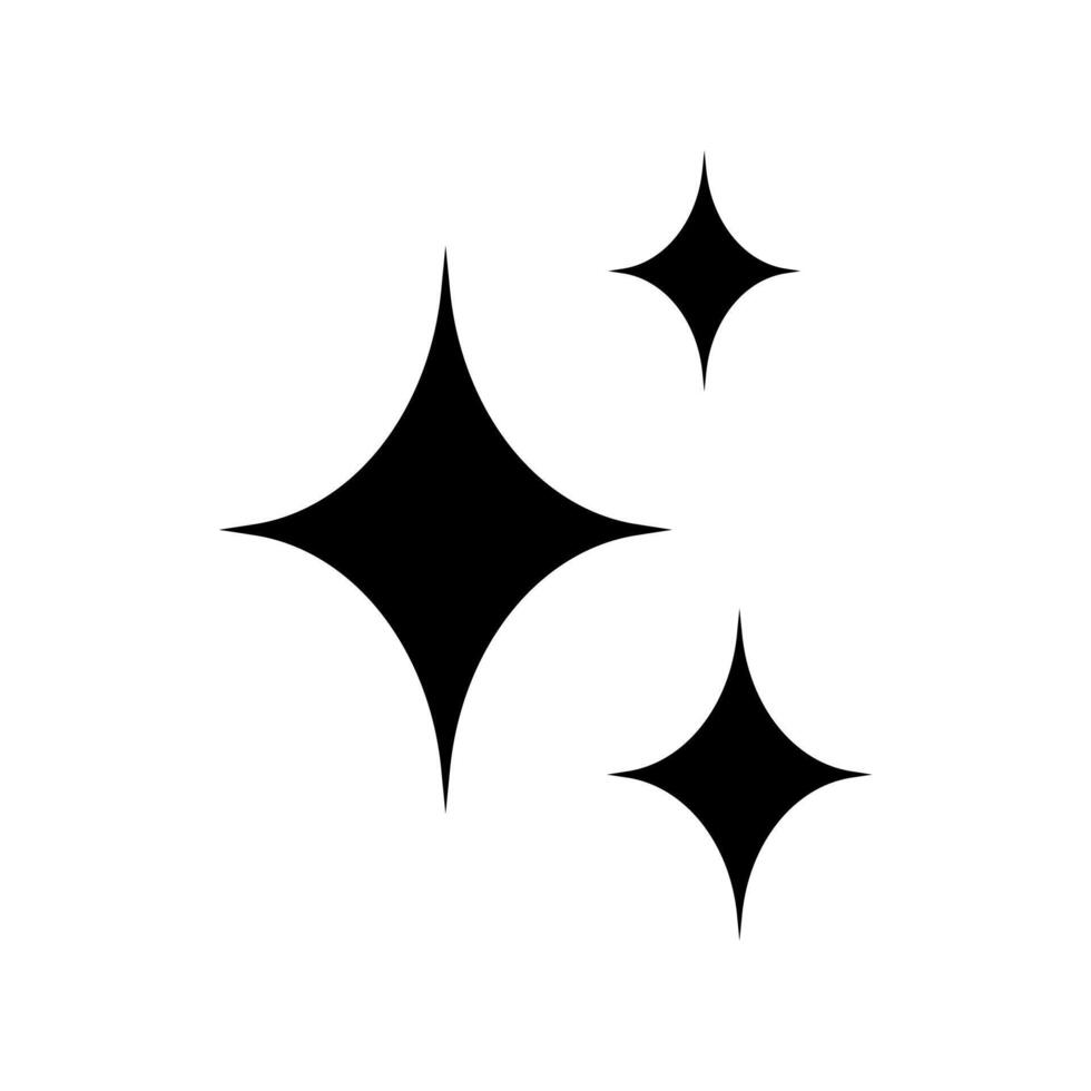 Shine icon, Clean star icon. vector