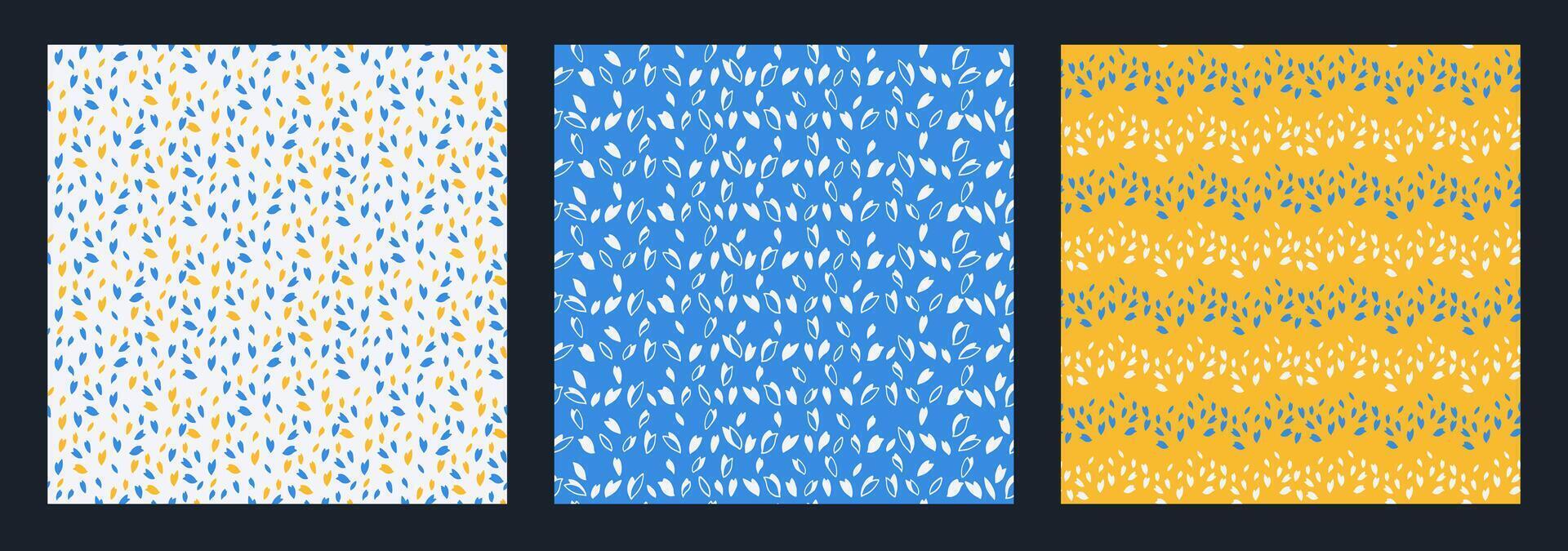 Set of abstract square patterns with random dots, rhombus, zigzags, striped lines. hand drawn sketch shape. Simple backgrounds with textured polka dot, drops, spots. vector