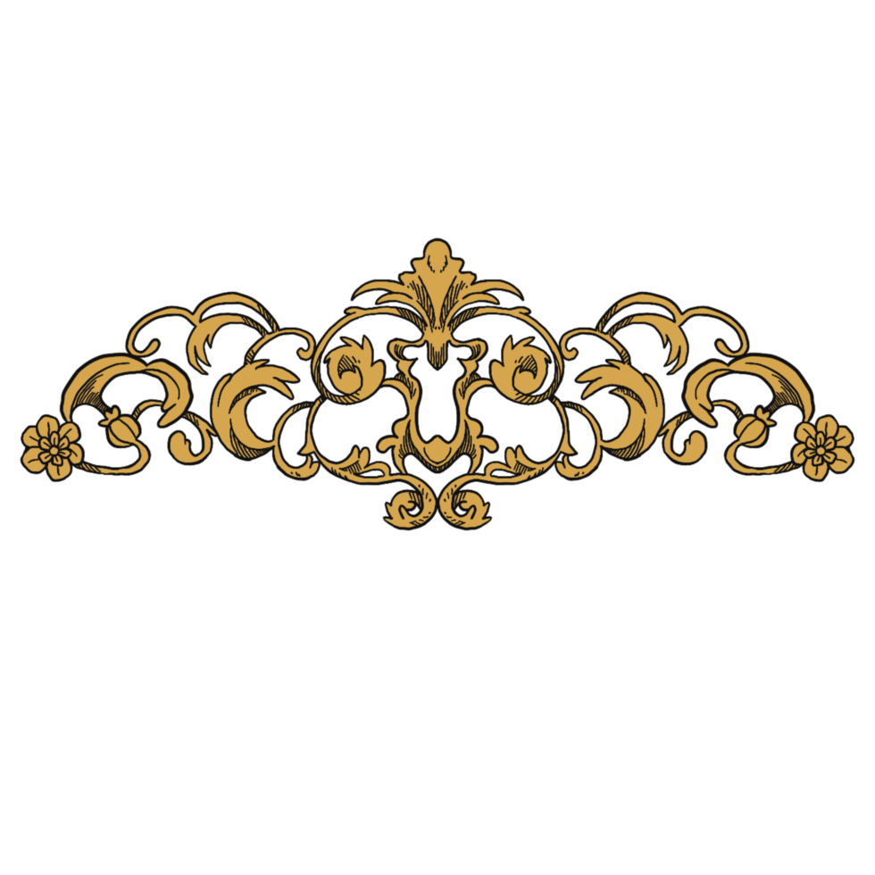 Royal pattern element border and frame illustration png