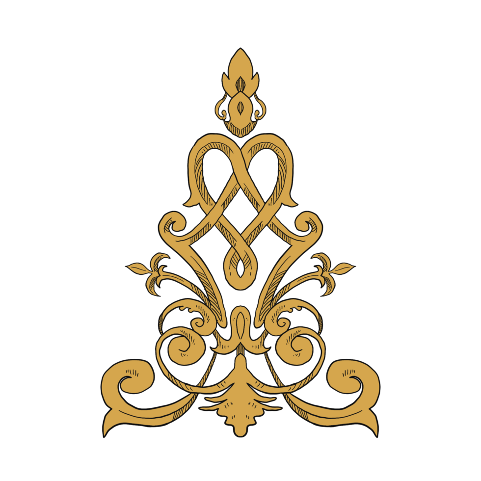 Royal pattern element border and frame illustration png