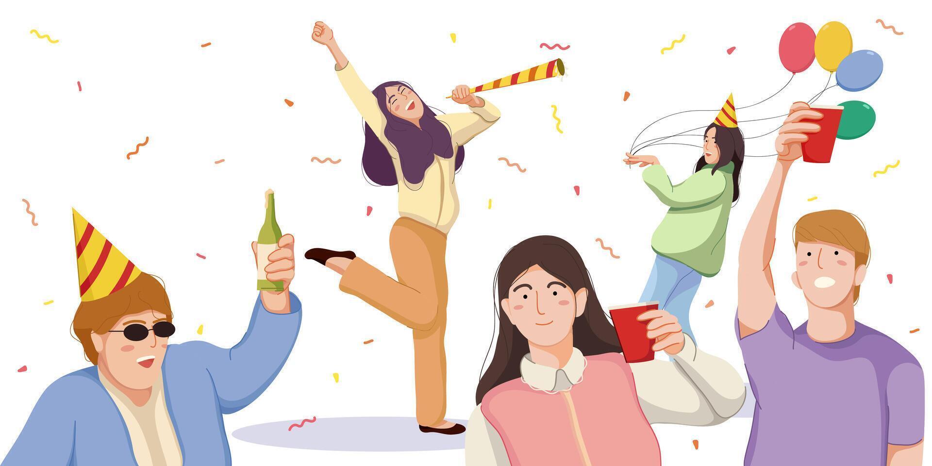 New Years Party vector