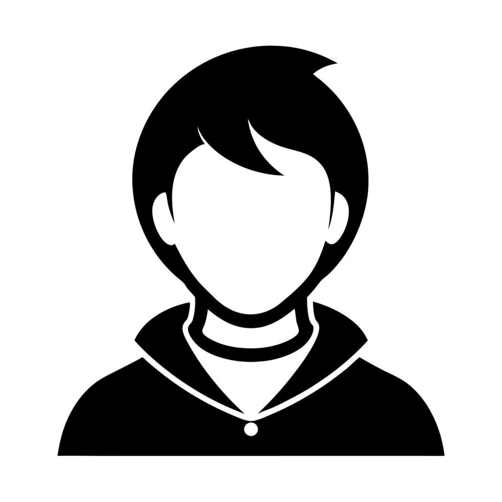 profile silhouette man icon vector