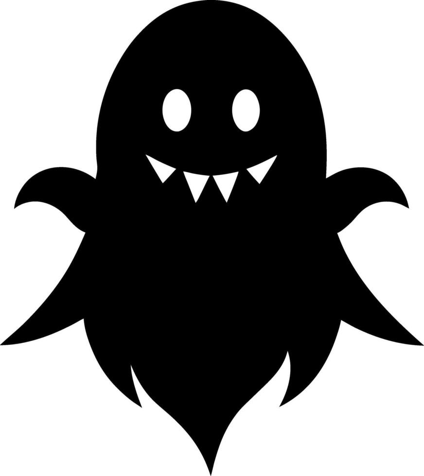 Silhouette of a flying witch on a broomstick vector