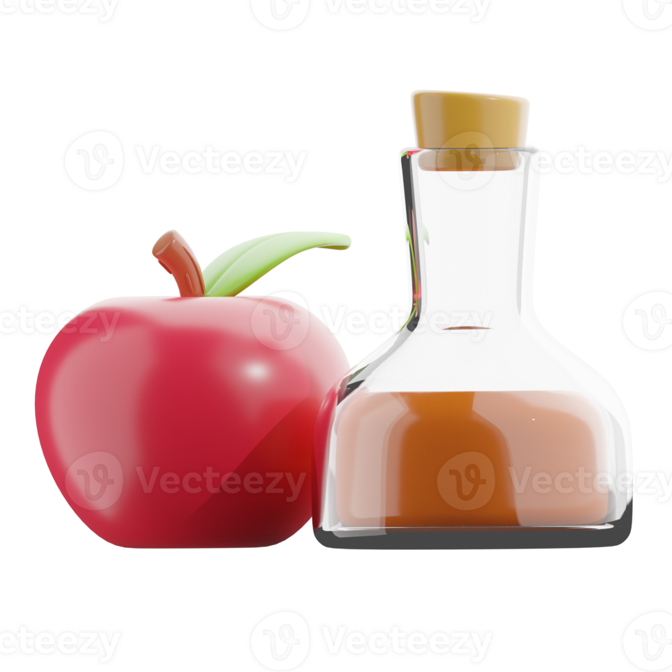 3D Apple Cider And Autumn Harvest Scene png