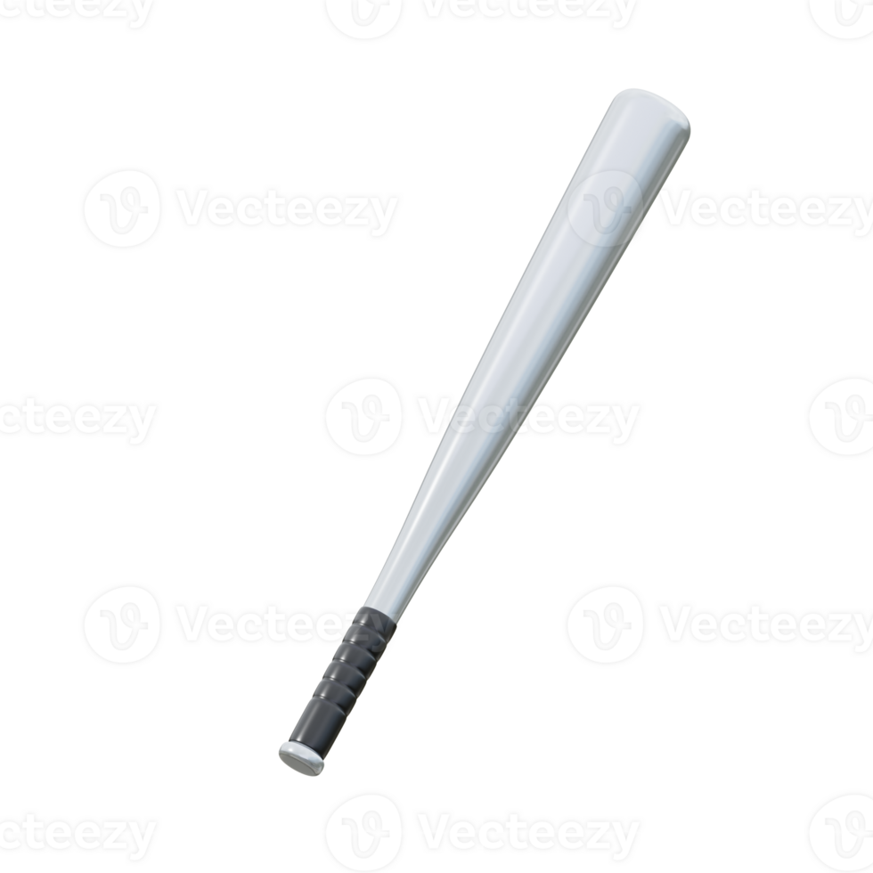 3D American Baseball Bat Illustration png