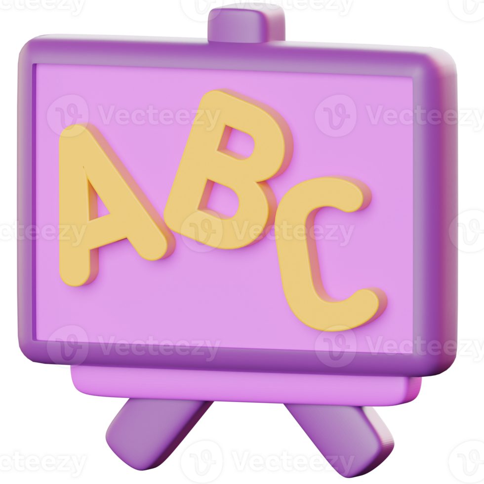 3D Alphabet Learning Board For Schools png