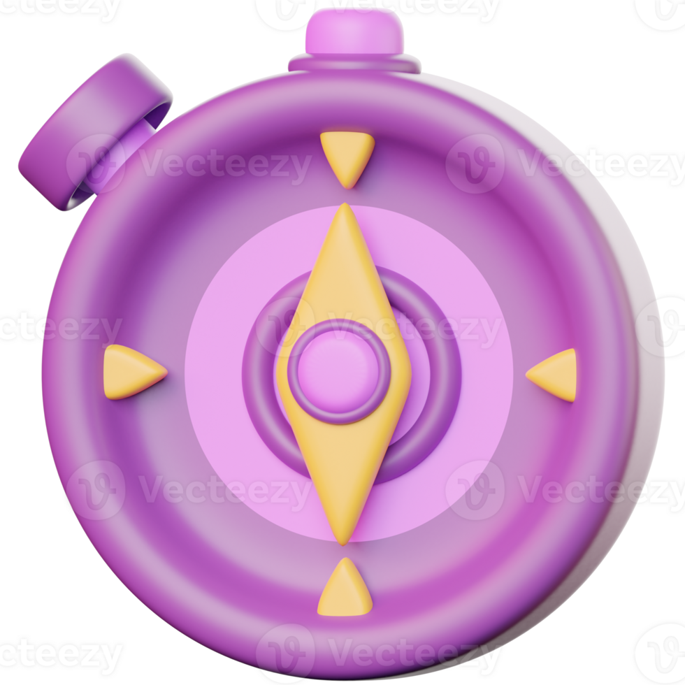 3D Colorful Compass Icon For School Projects png