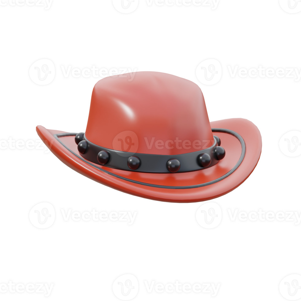 3D American Western Cowboy Hat Model png