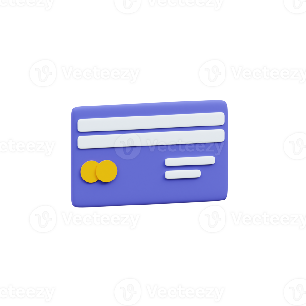 3D Digital Debit Card Business Icon png