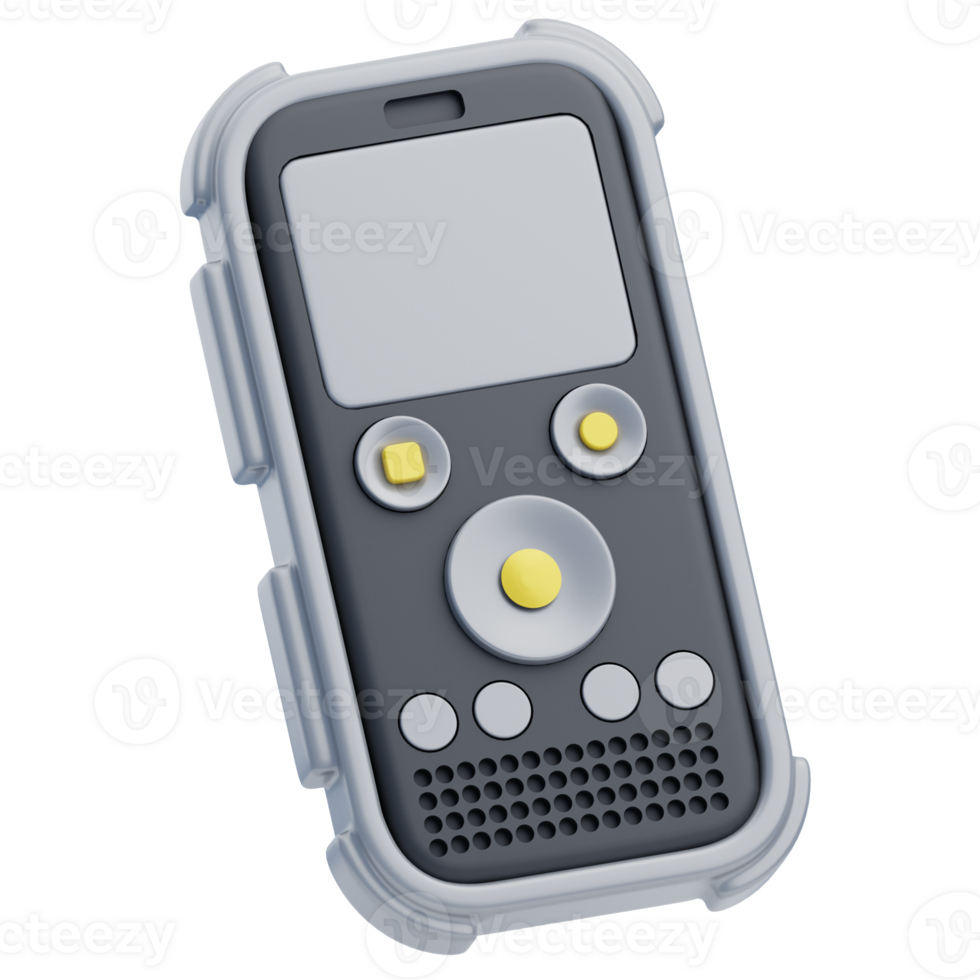 3D Digital Voice Recorder For Podcasting And Documentation png