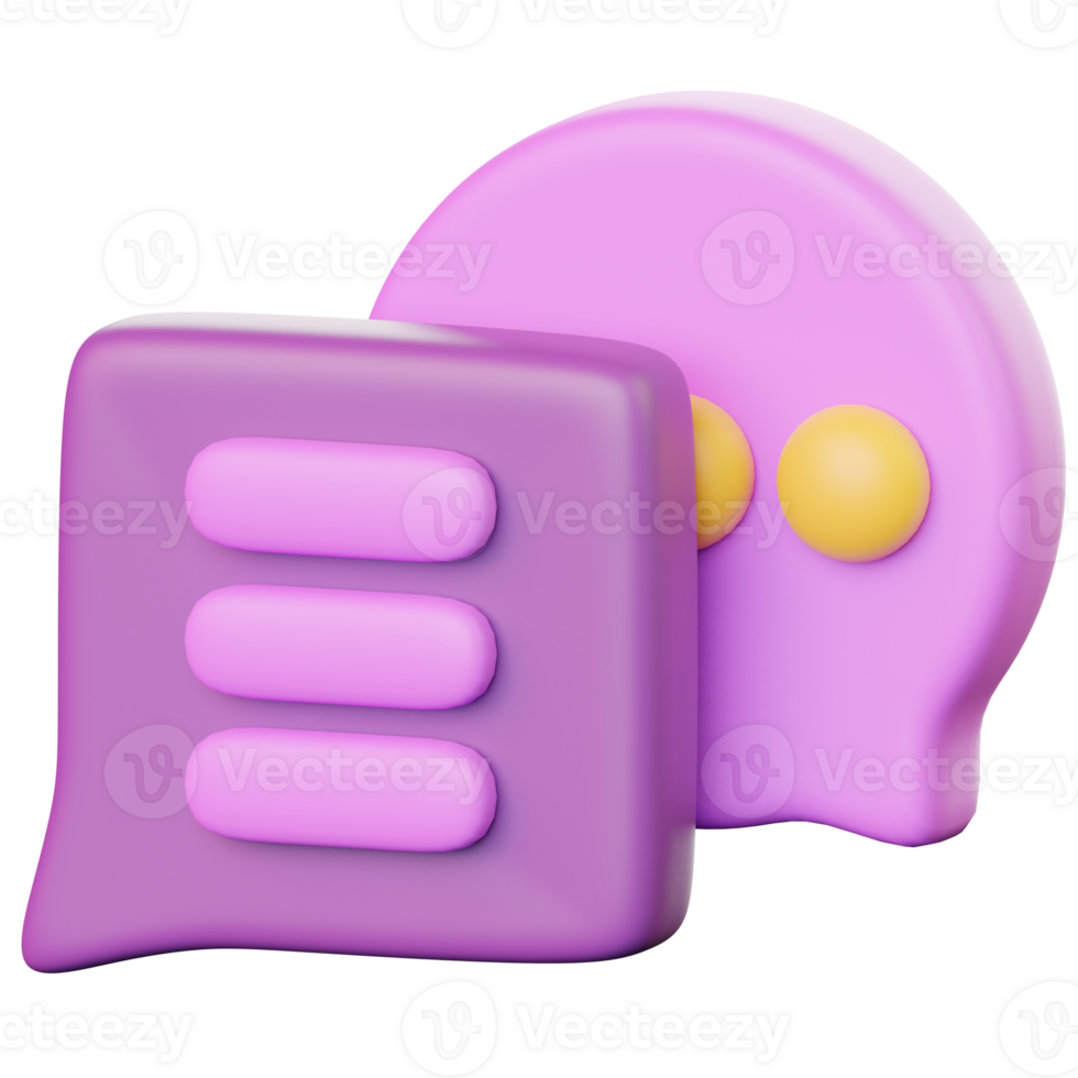 3D Virtual Classroom Discussion Icons png