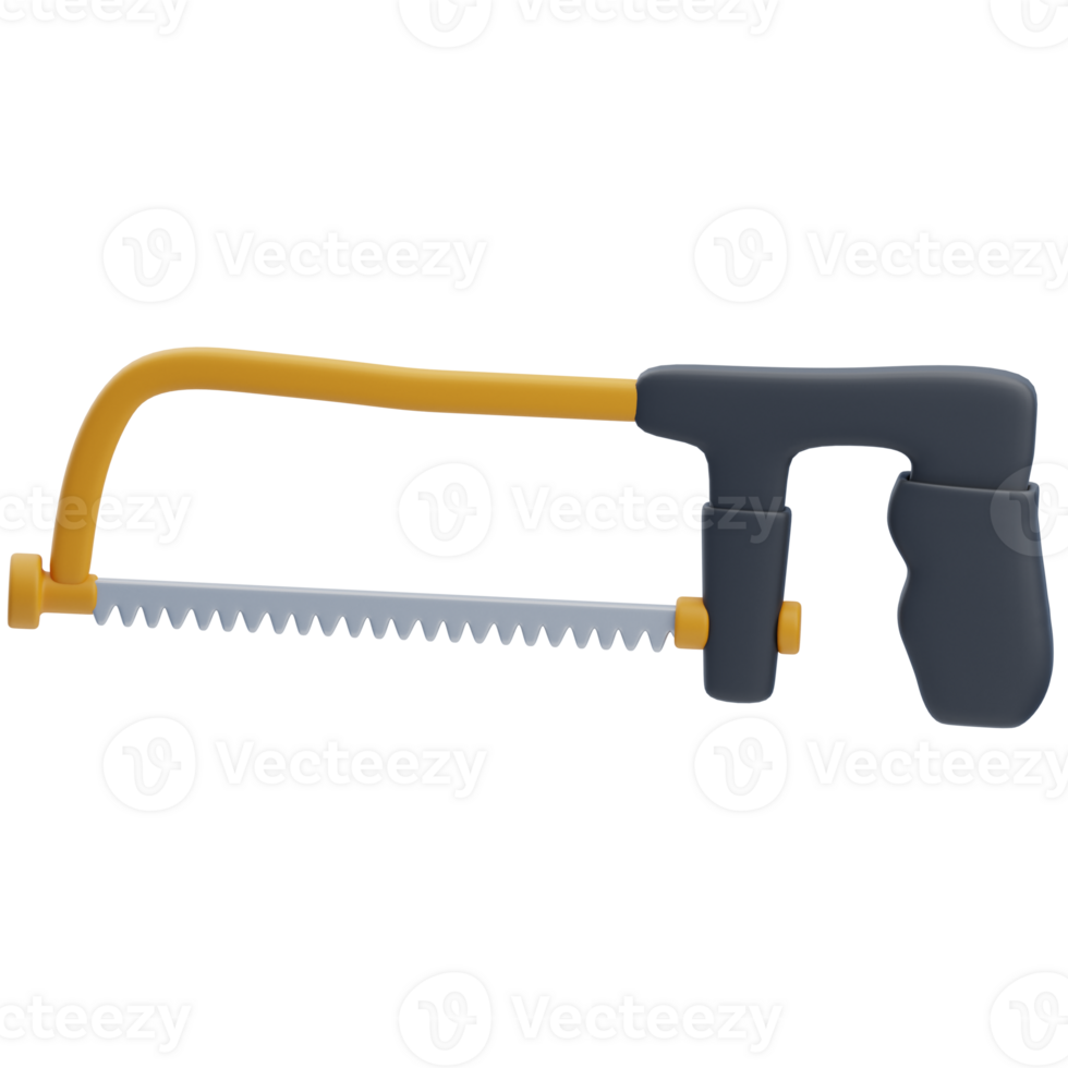 3D Detailed Hacksaw Modeling for Construction Projects png