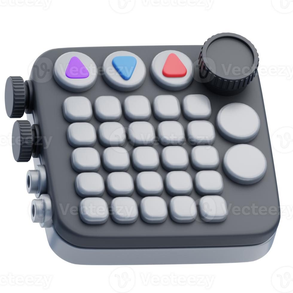 3D Podcast Launchpad Control Panel png