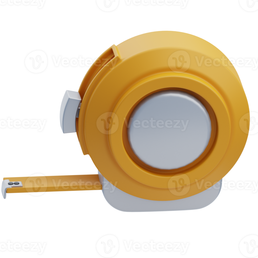 3D Construction Measuring Tape Tool png