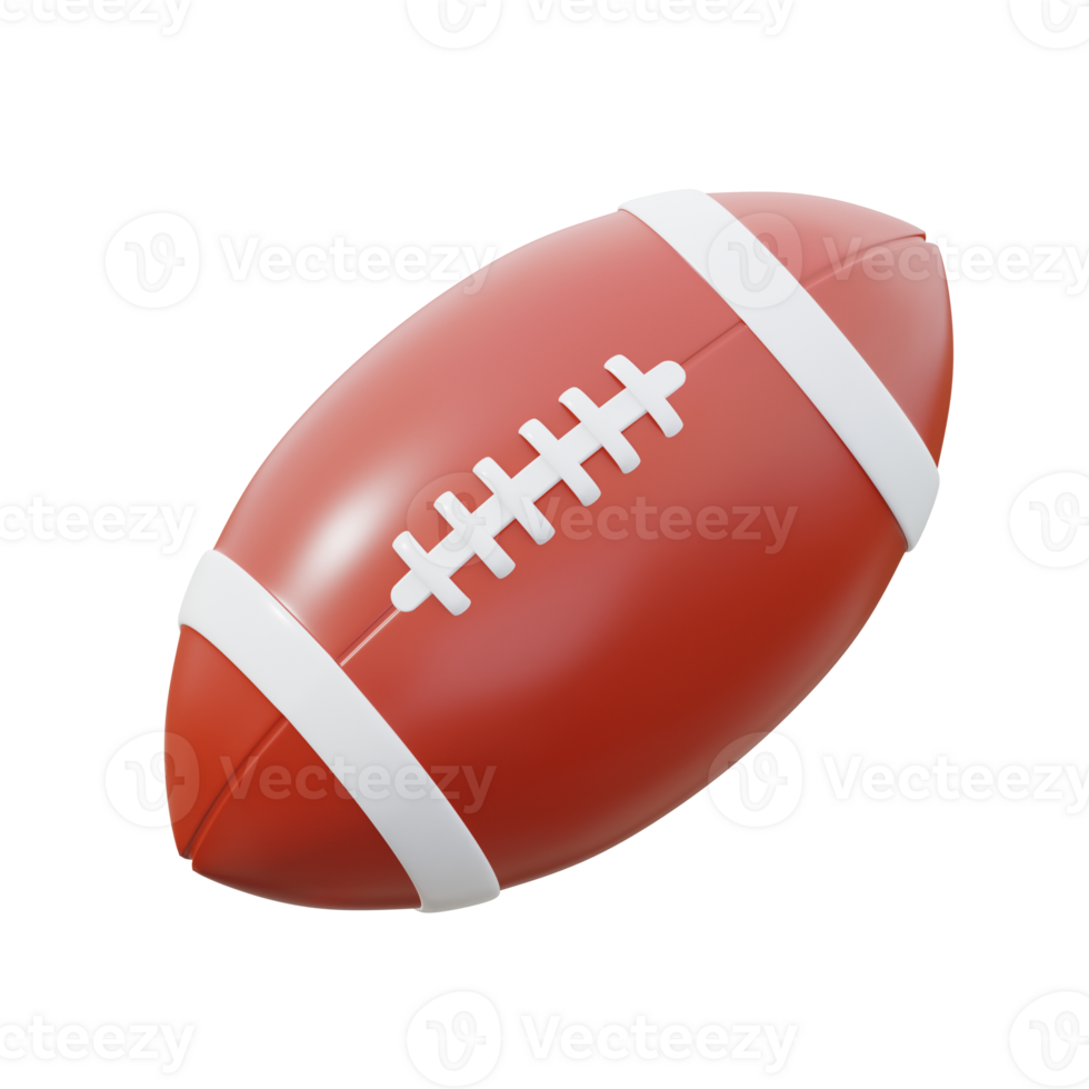 3D American Football Ball Icon Image png