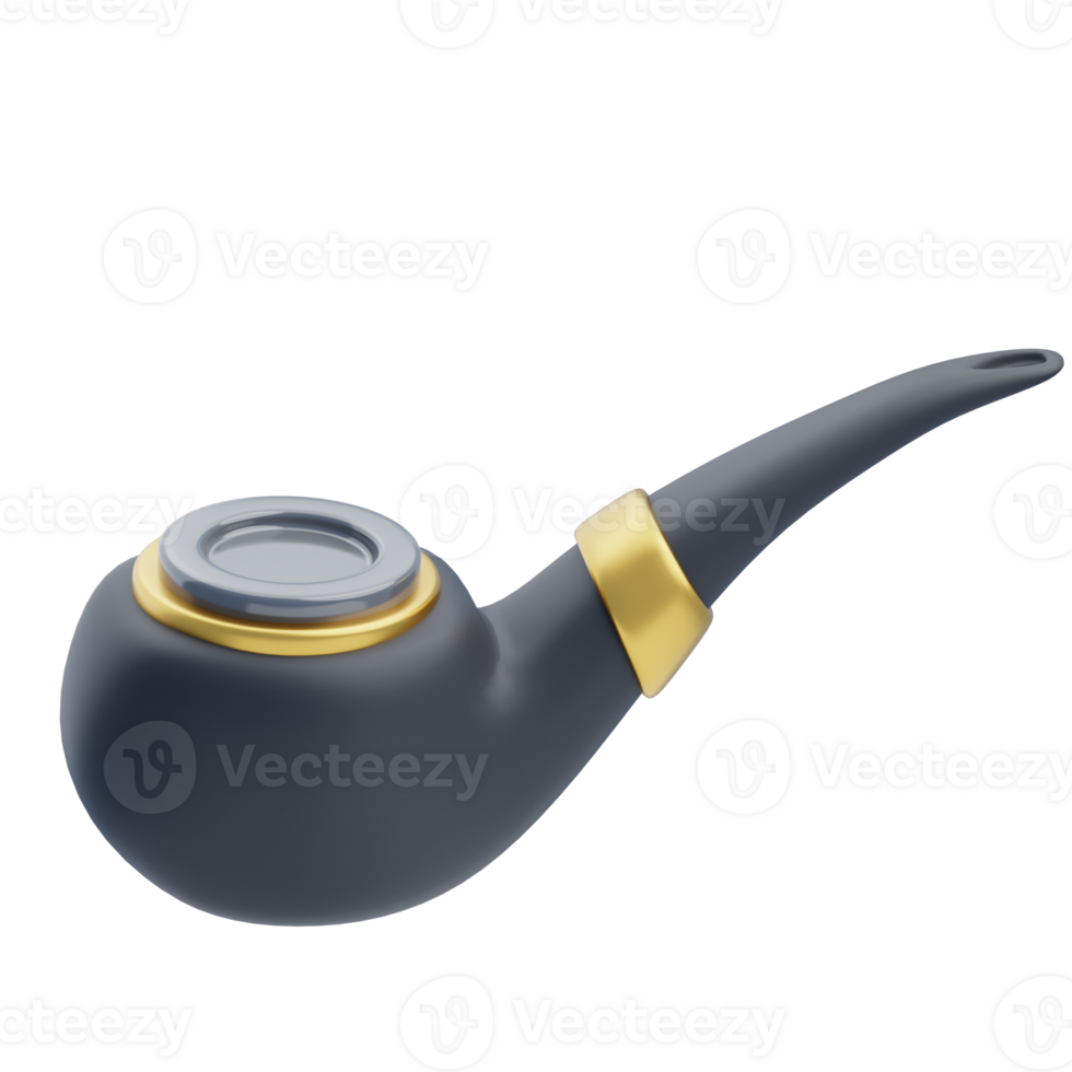 3D Modern Smoking Pipe Accessory Design png