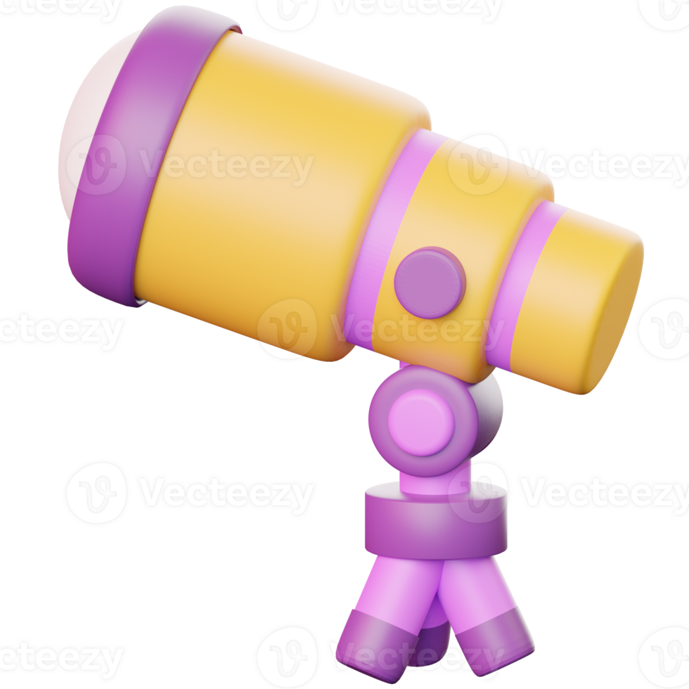 3D School Telescope Educational Model png