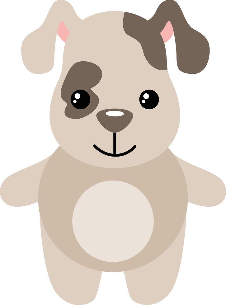 Friendly dog isolated on white vector
