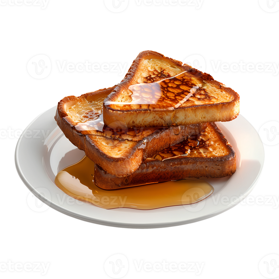 A plate with french toast on it png