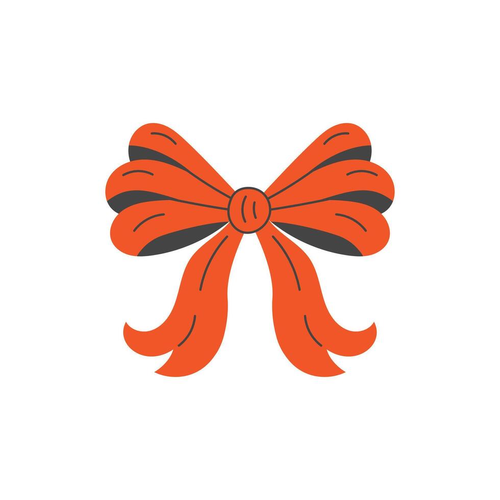Red Tied Bow Illustration vector