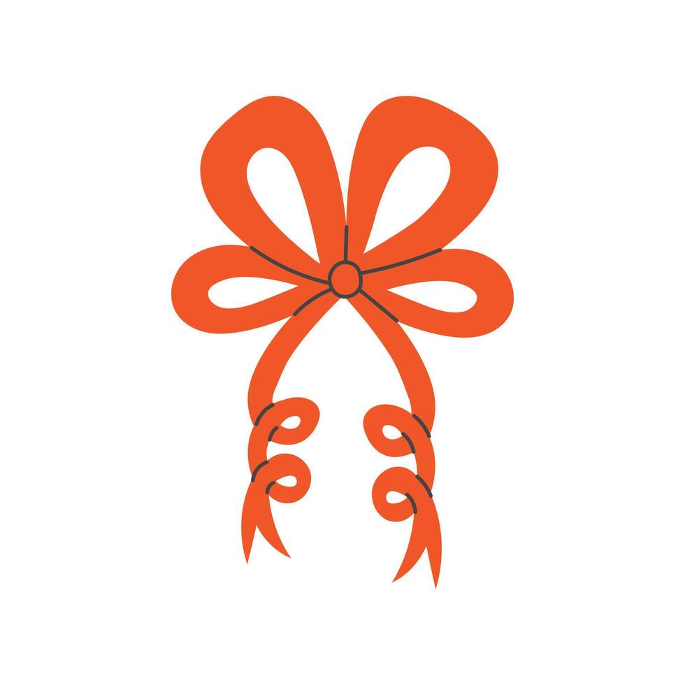 Red Decorative Bow illustration vector