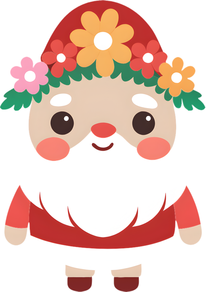 Santa Clipart Brings Christmas Cheer with Big Joyful Smile. . png