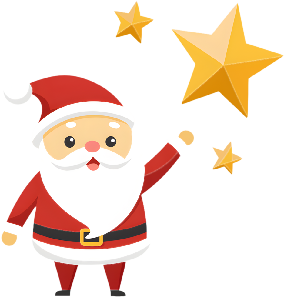 Santa Clipart Spreads Festive Holiday Cheer and Christmas Smiles. . png