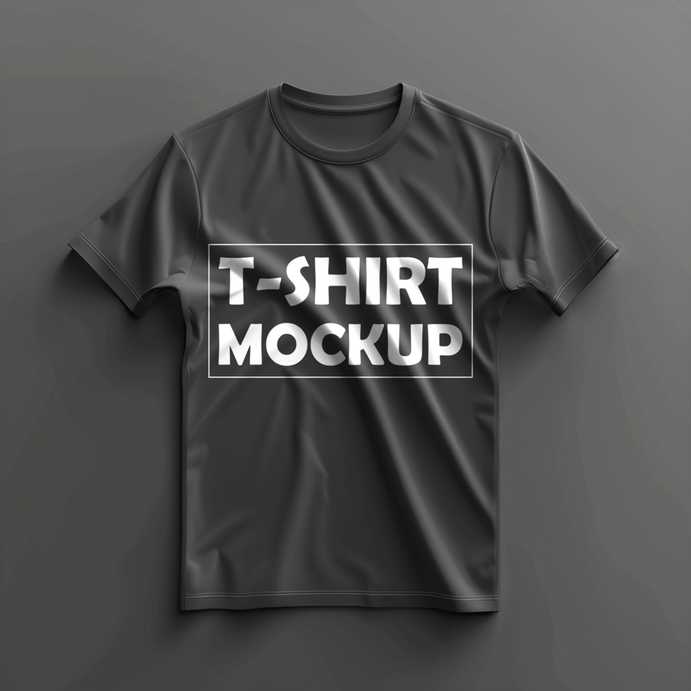 Editable Black Round Neck T-Shirt Mockup with Multiple Angles for Design Showcase psd