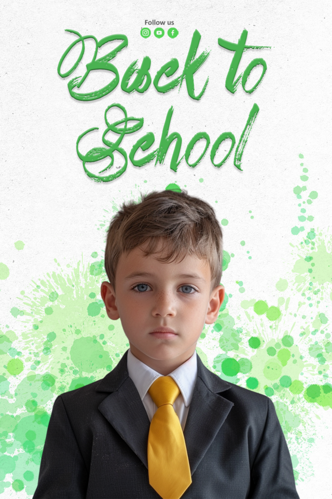 foundation school admission flyer template design psd