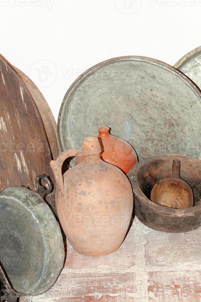 Clay homemade pitcher photo