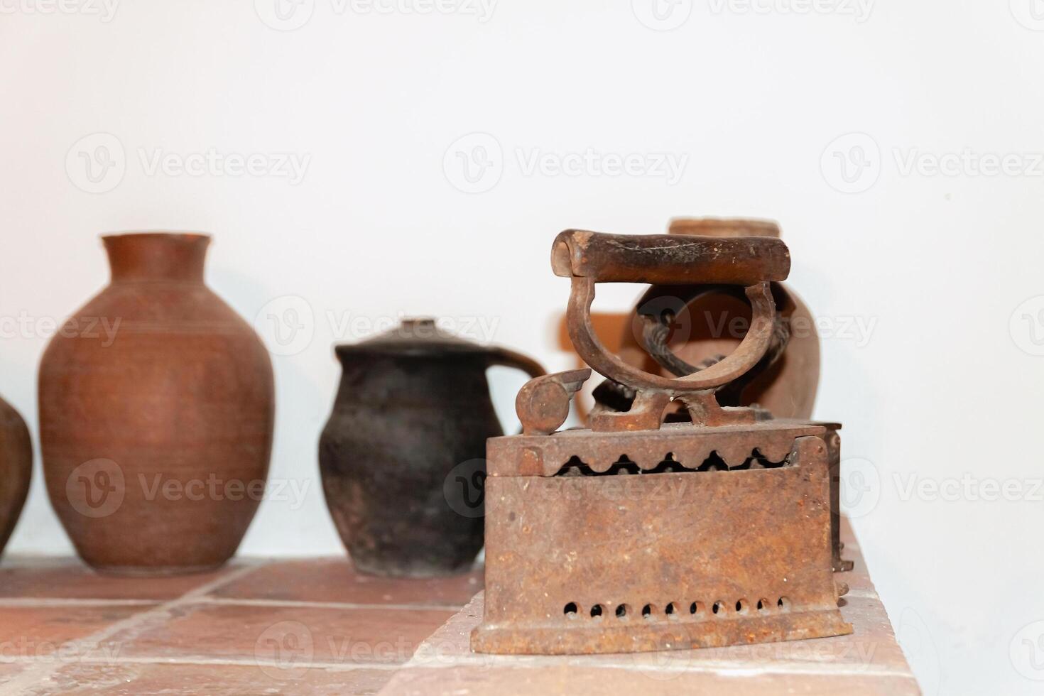 Vintage rusty iron iron photo