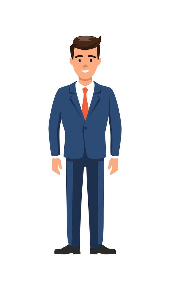 A character in a suit vector