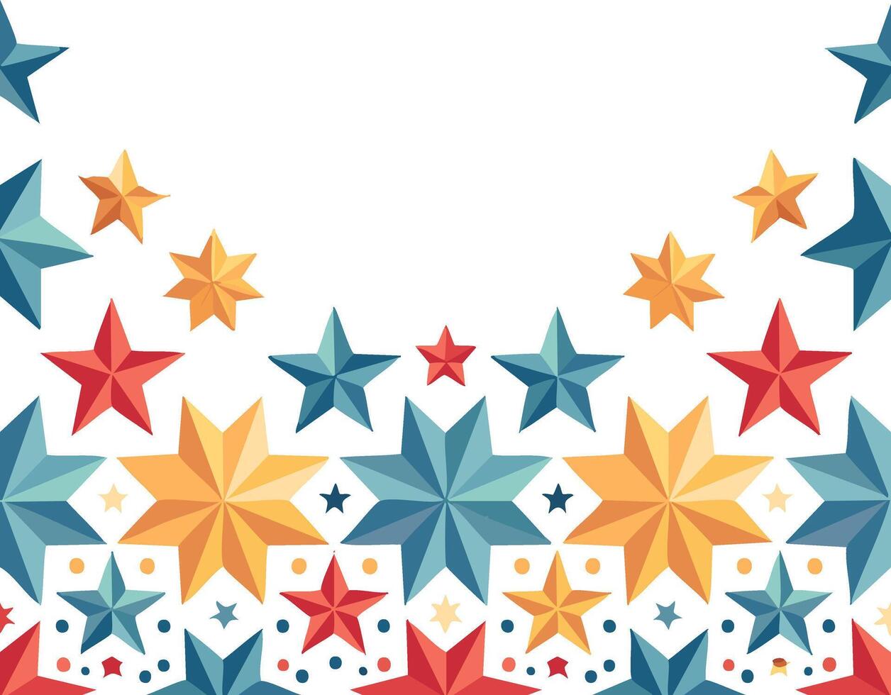 Ornamental Starry Border vector