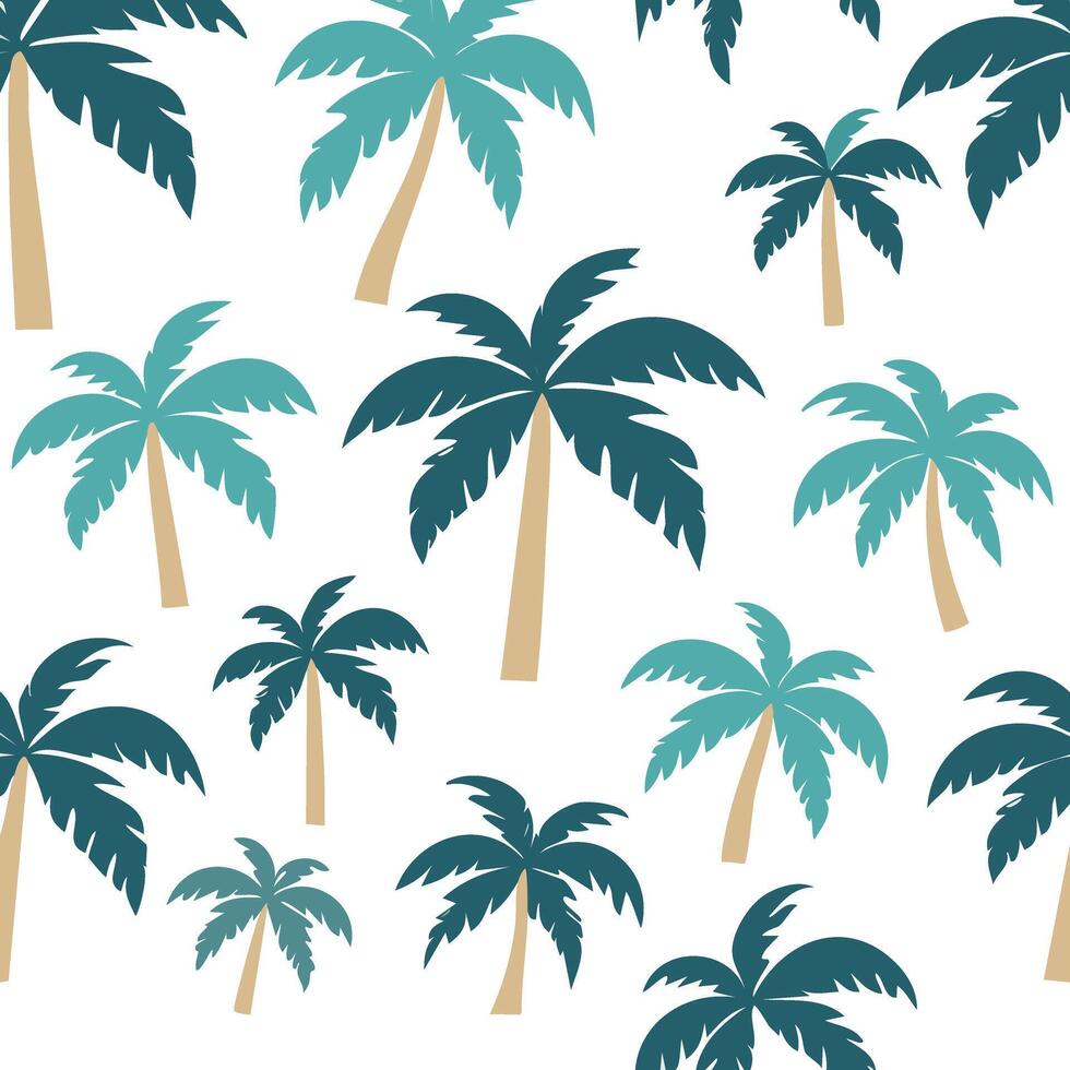 Tropical Palm seamlees pattern vector