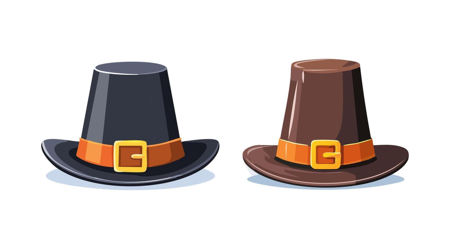 classic pilgrim hat vector