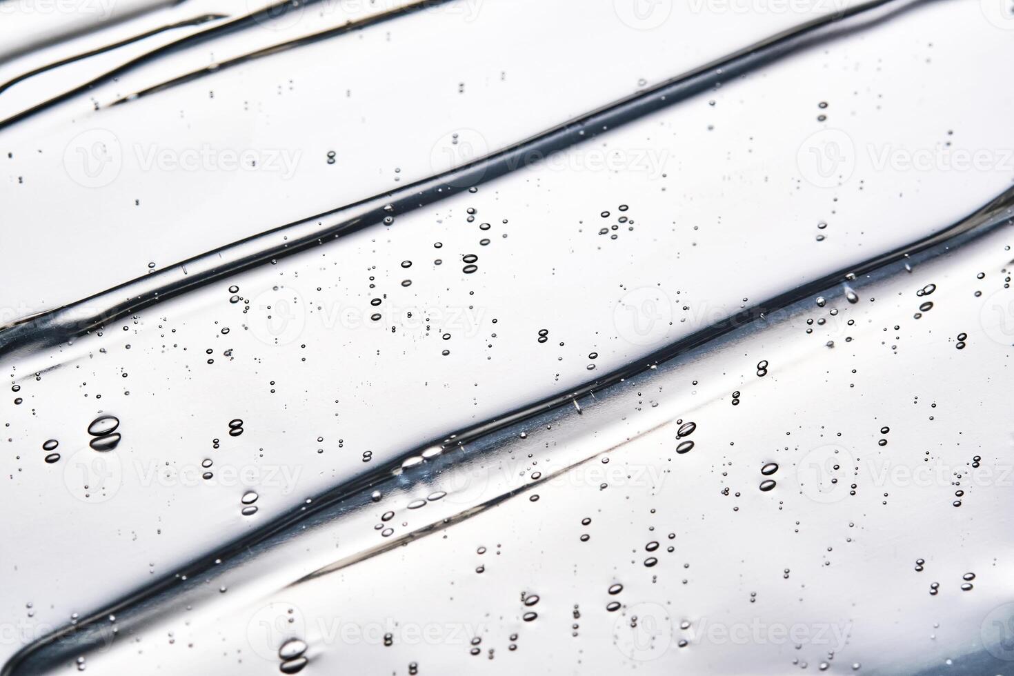 Texture of the hair gel or hyaluronic gel for the face. photo