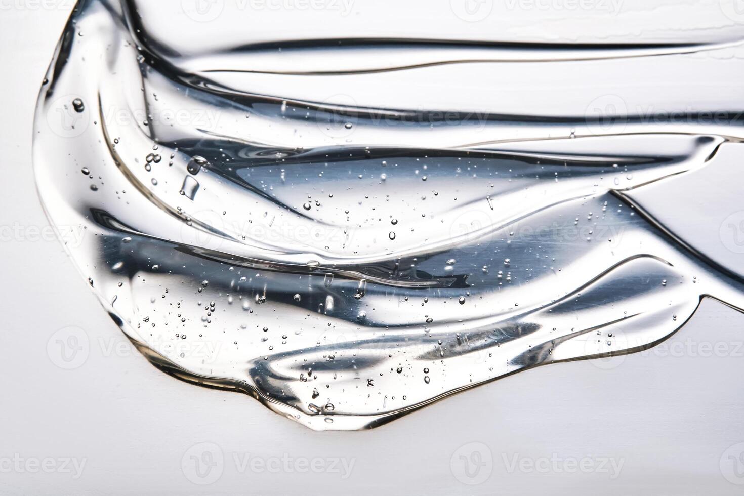 Texture of the hair gel or hyaluronic gel for the face. photo