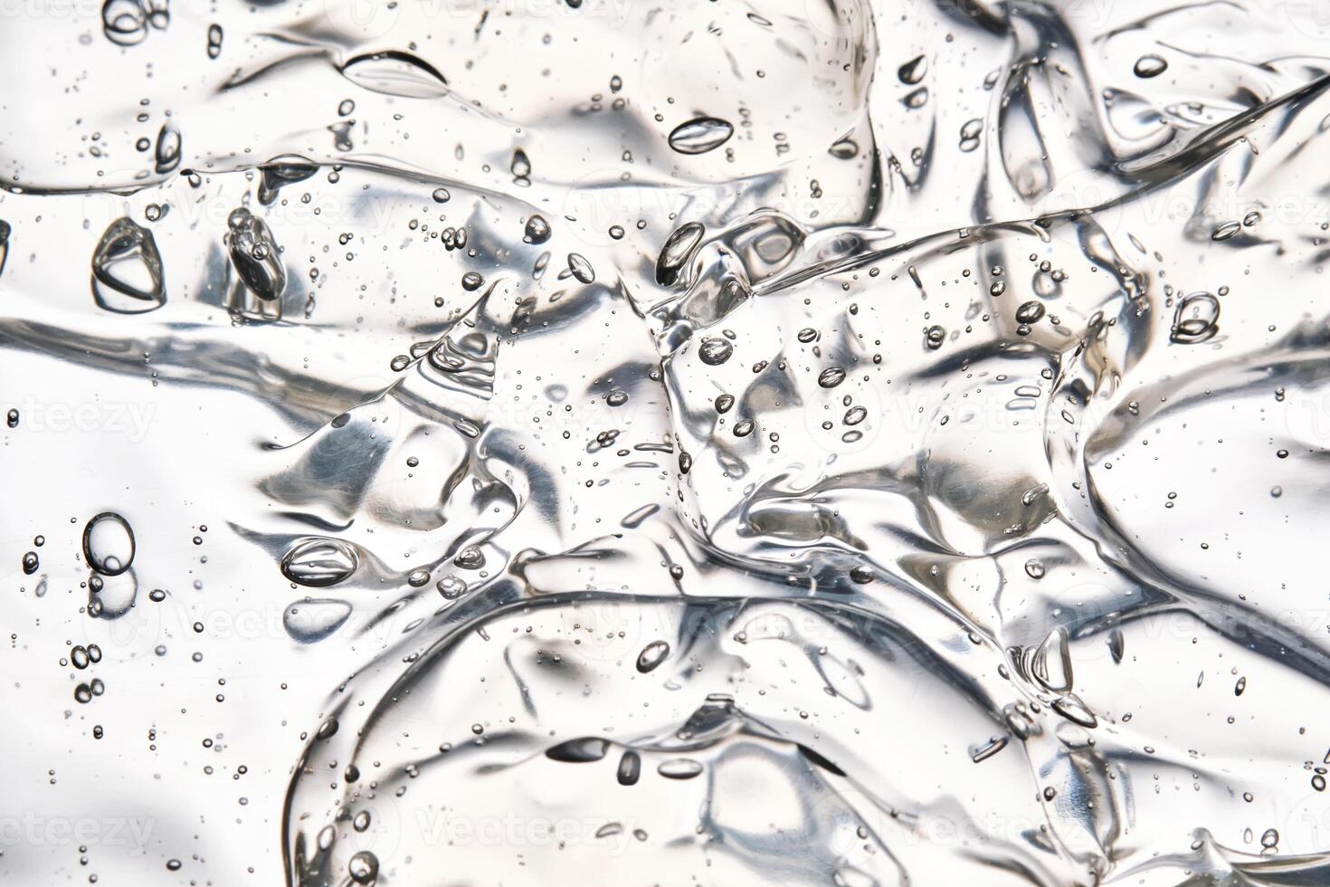 Texture of the hair gel or hyaluronic gel for the face. photo