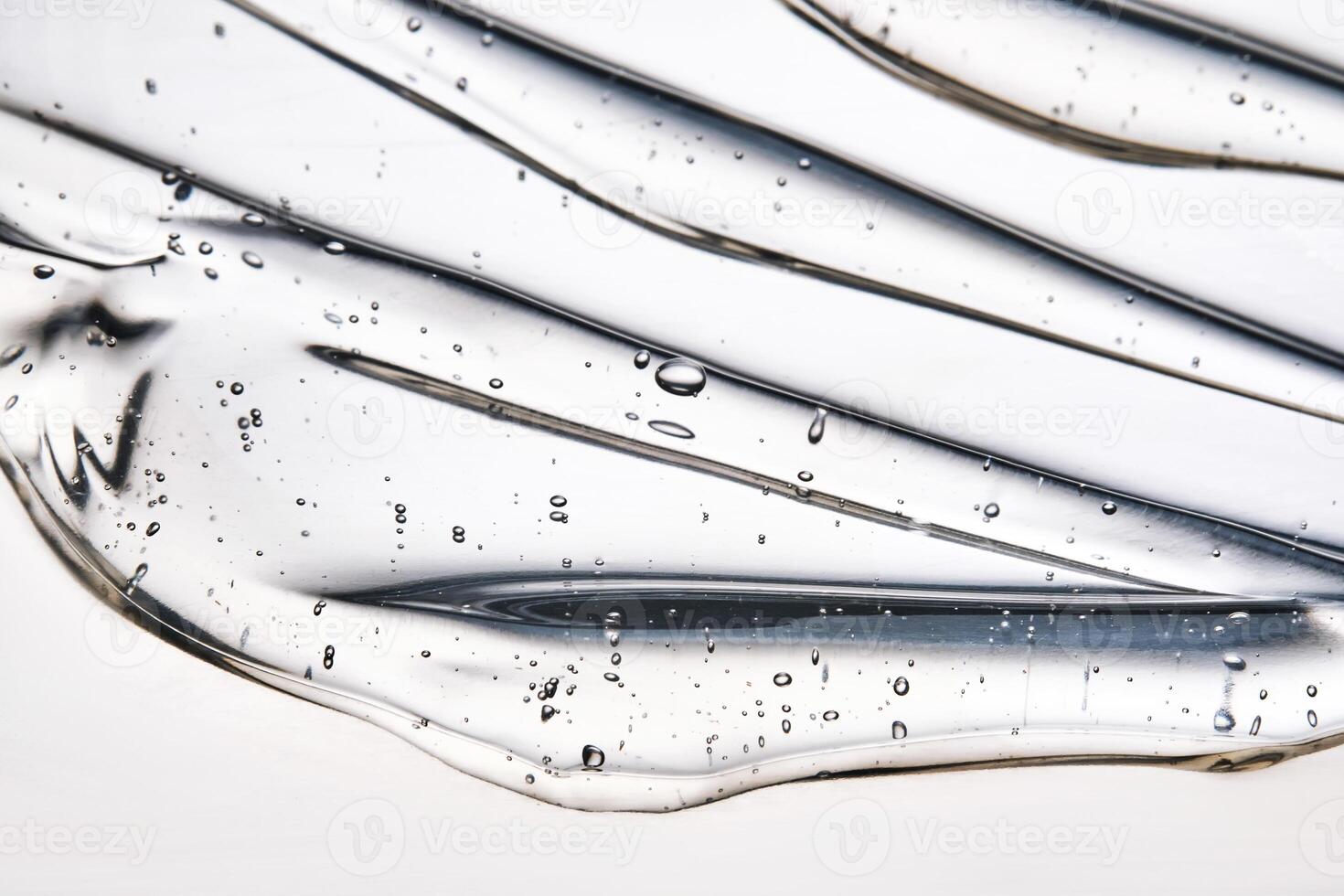 Texture of the hair gel or hyaluronic gel for the face. photo
