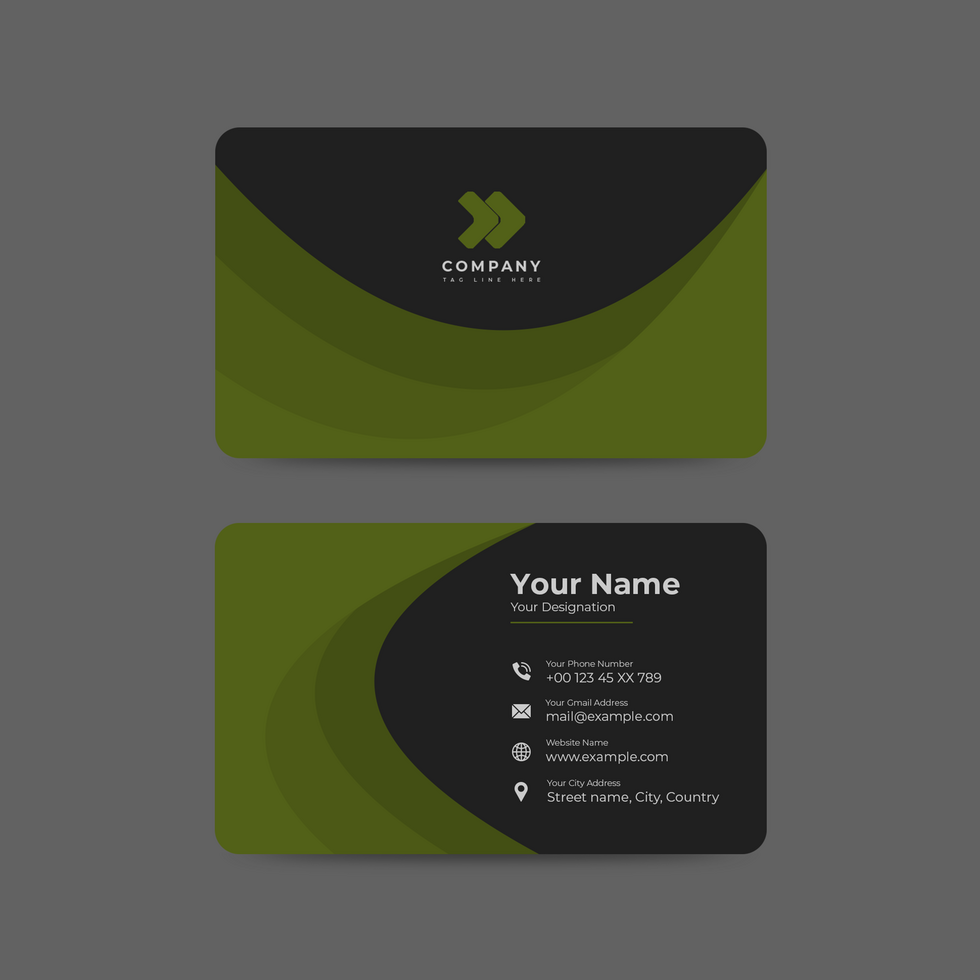creative and unique business card design for company psd