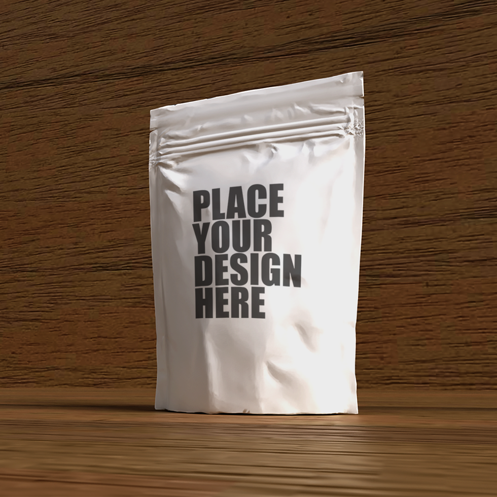 pouch packaging for snacks and drinks psd