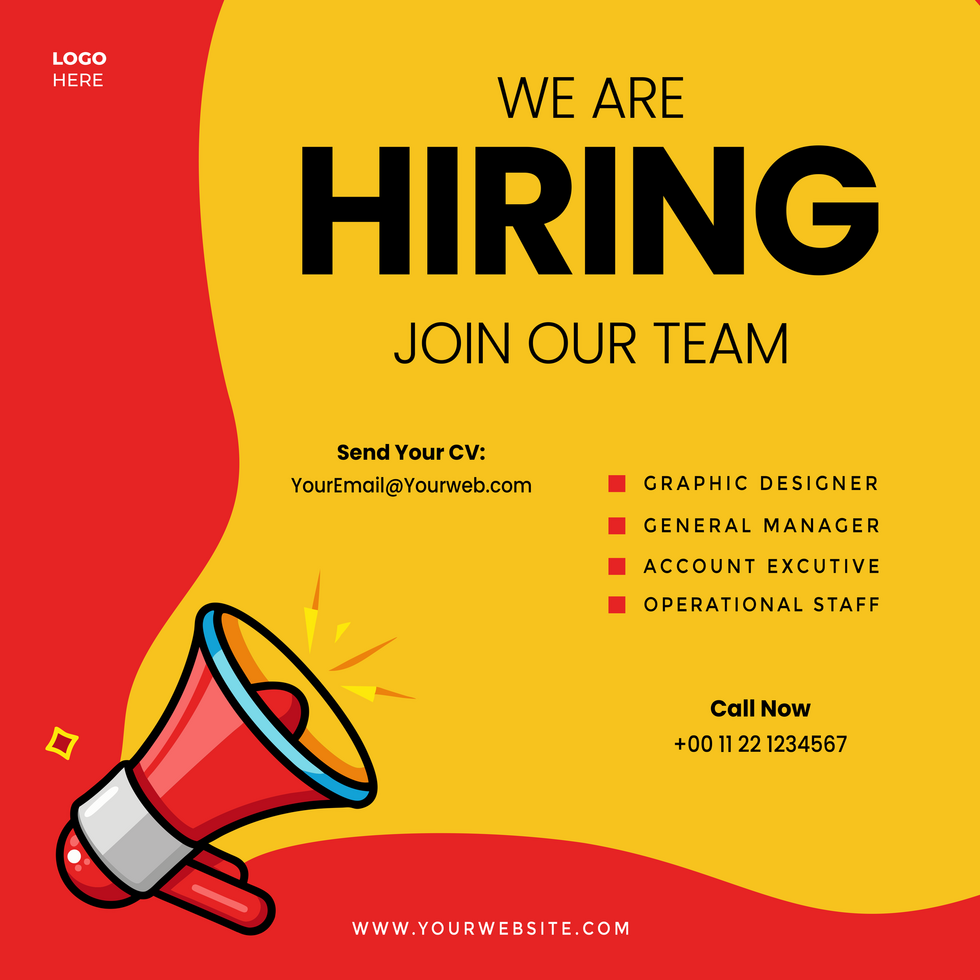 We Are Hiring - Join Our Team psd