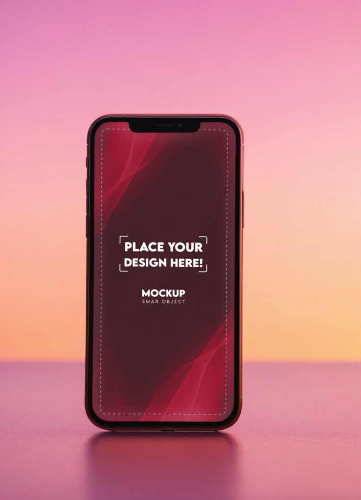 Realistic Mobile Mockup for App Design psd