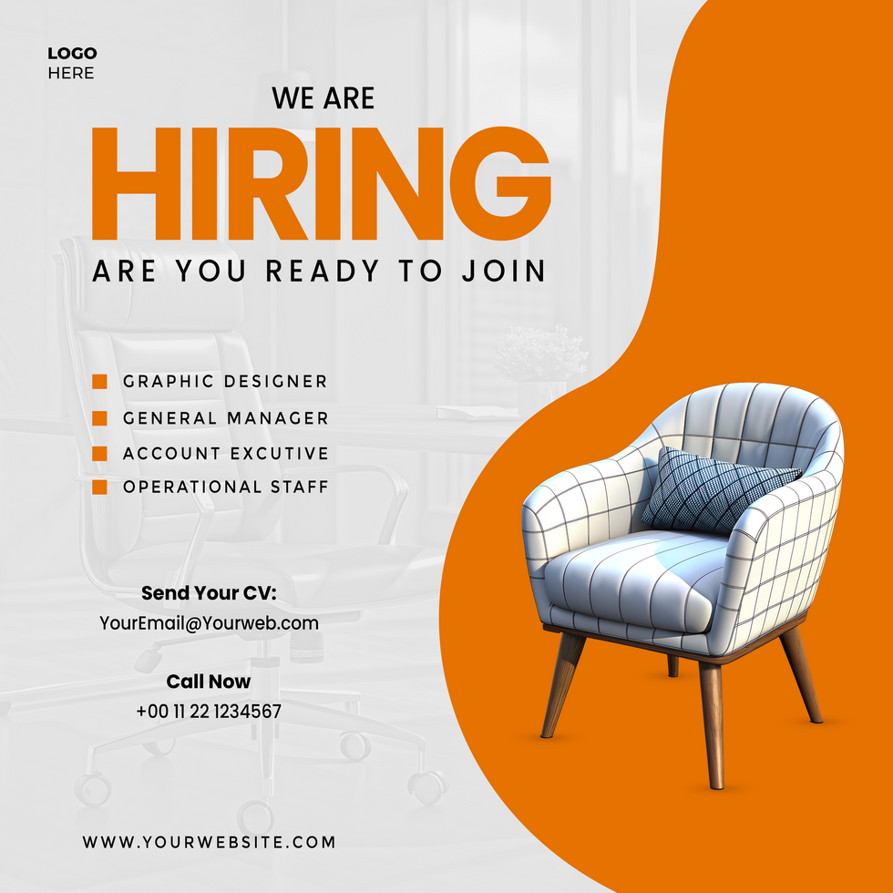 We Are Hiring - Join Our Dynamic Team psd