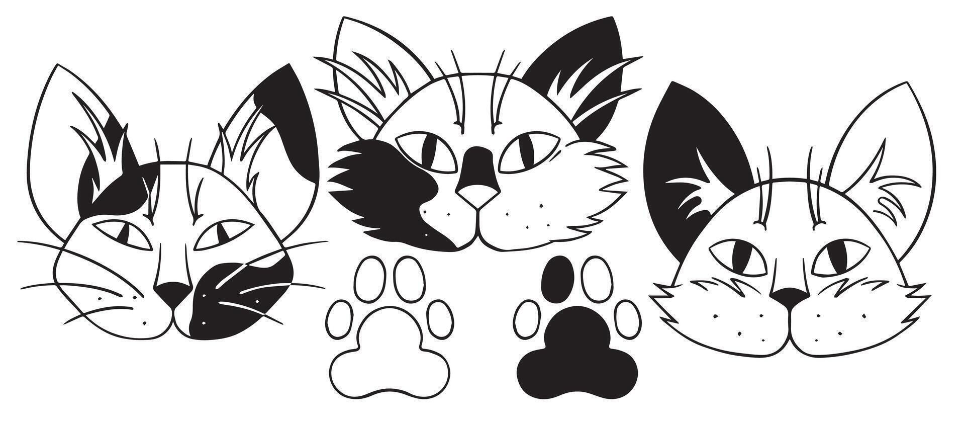 illustration of a cat mask for a quadrober. quadrobing clothing vector