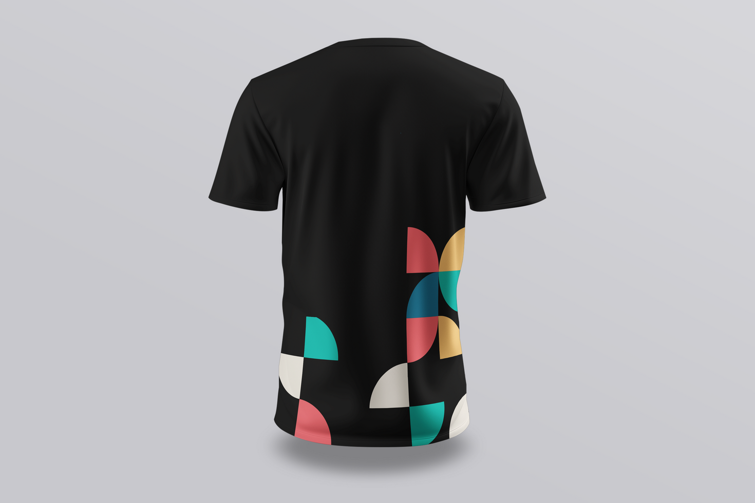 back view Tshirt Mockup Isolated psd