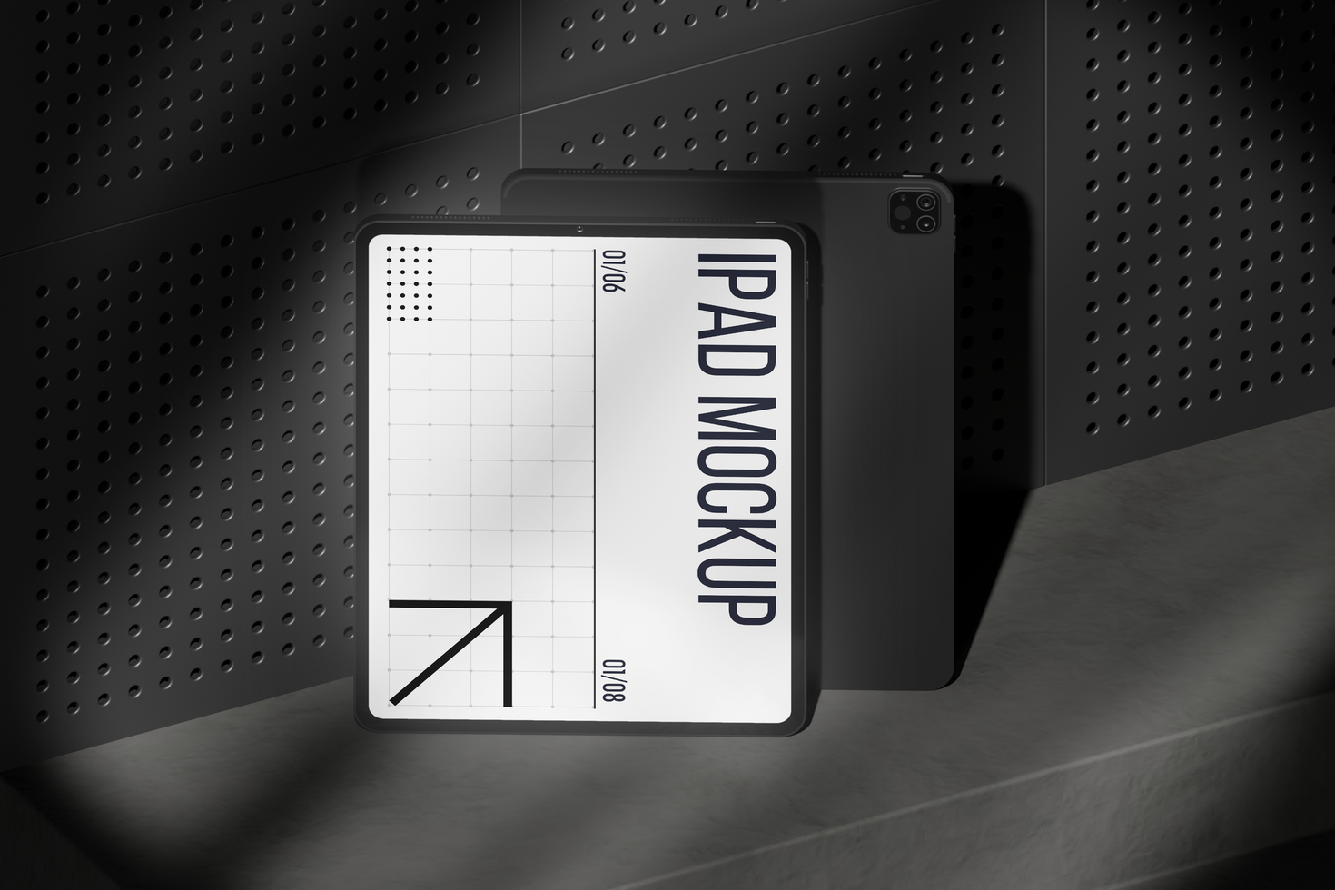 Tablet Device stand Mockup psd