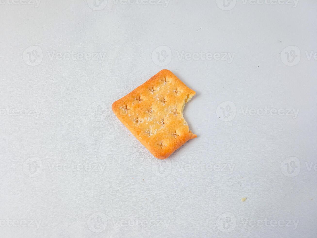 Sugar coated biscuits, also known as malkist, sweet and crispy. isolate on white. snack concept photo