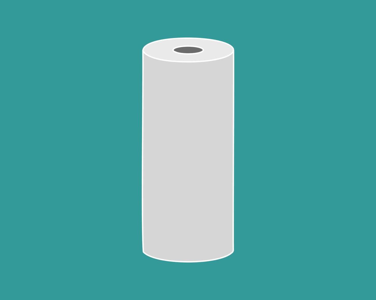 Textile roll icon. Paper tube illustration design for kitchen cleaning towel, carpet, scroll whatman, fabric. vector